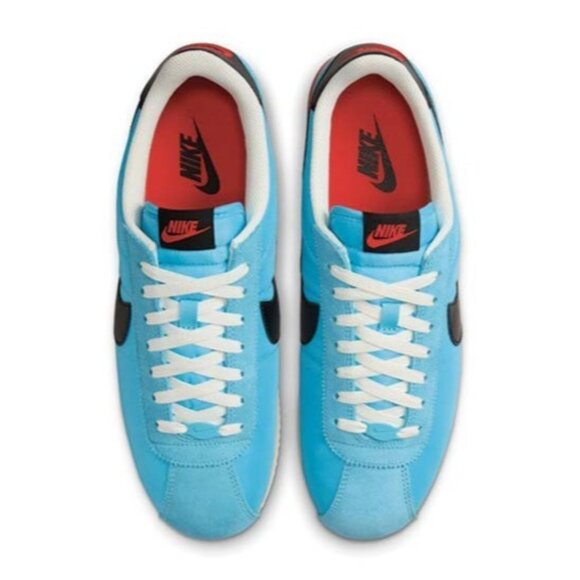 Nike Cortez TXT Men`s Casual Shoes Baltic Blue Black HF0263-401 NEW - Picture 6 of 11